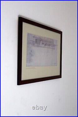 Frank Lloyd Wright Architectural Drawing William Norman Guthrie House 1908 Frame