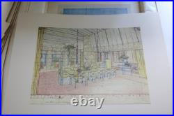 Frank Lloyd Wright Architectural Perspective Portfolio Limited Edition of 480