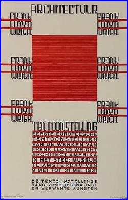 Frank Lloyd Wright Architectuur Tentoonstelling Poster Fine Art Lithograph S2