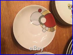 Frank Lloyd Wright Art Deco Porcelain Dishes 7-Piece Imperial Hotel Design