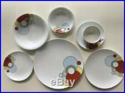 Frank Lloyd Wright Art Deco Porcelain Dishes 7-Piece Setting Imperial Hotel