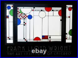 Frank Lloyd Wright Art Institute Of Chicago Window Triptych Poster 26 x 35