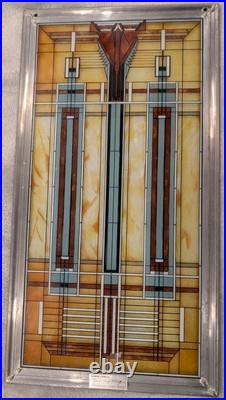 Frank Lloyd Wright Art Oak Park Skylight Vintage Leaded Stained-Glass Rare