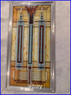 Frank Lloyd Wright Art Oak Park Skylight Vintage Leaded Stained-Glass Rare