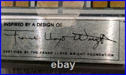 Frank Lloyd Wright Art Oak Park Skylight Vintage Leaded Stained-Glass Rare