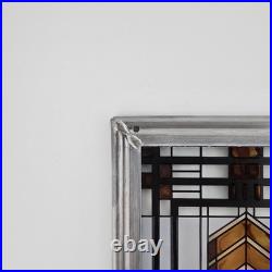 Frank Lloyd Wright Art Work Autumn Sumac Vintage stained glass New Open Box