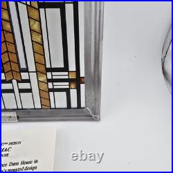 Frank Lloyd Wright Art Work Autumn Sumac Vintage stained glass New Open Box
