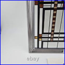 Frank Lloyd Wright Art Work Autumn Sumac Vintage stained glass New Open Box