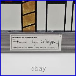 Frank Lloyd Wright Art Work Autumn Sumac Vintage stained glass New Open Box