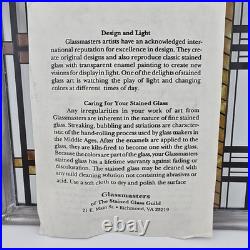 Frank Lloyd Wright Art Work Autumn Sumac Vintage stained glass New Open Box