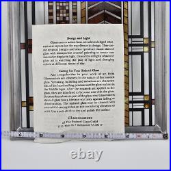 Frank Lloyd Wright Art Work Autumn Sumac Vintage stained glass New Open Box