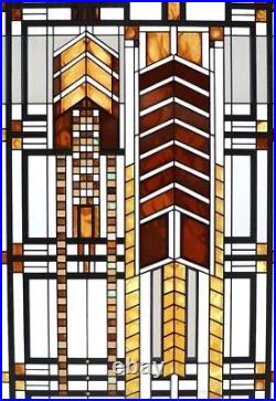 Frank Lloyd Wright Art Work Autumn Sumac Vintage stained glass Rare Used