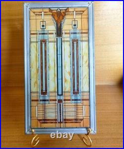 Frank Lloyd Wright Art Work Bradley Mansion Vintage stained glass Rare Used