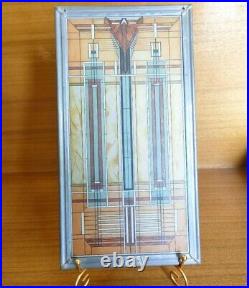 Frank Lloyd Wright Art Work Bradley Mansion Vintage stained glass Rare Used