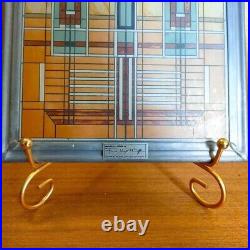 Frank Lloyd Wright Art Work Bradley Mansion Vintage stained glass Rare Used
