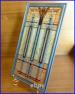 Frank Lloyd Wright Art Work Bradley Mansion Vintage stained glass Rare Used