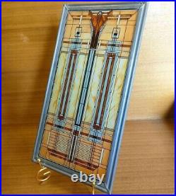 Frank Lloyd Wright Art Work Bradley Mansion Vintage stained glass Rare Used
