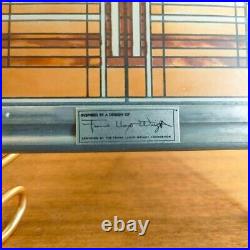 Frank Lloyd Wright Art Work Bradley Mansion Vintage stained glass Rare Used