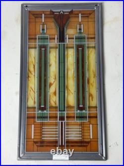 Frank Lloyd Wright Art Work Oak Park skylight Stained Glass Vintage