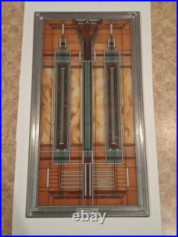 Frank Lloyd Wright Art Work Oak Park skylight Stained Glass Vintage