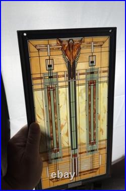 Frank Lloyd Wright Art Work Oak Park skylight Stained Glass Vintage