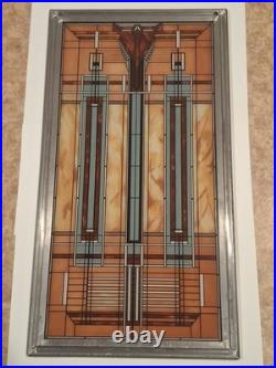 Frank Lloyd Wright Art Work Oak Park skylight Stained Glass Vintage