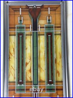 Frank Lloyd Wright Art Work Oak Park skylight Stained Glass Vintage
