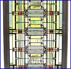 Frank Lloyd Wright Art Work Oak Park skylight Vintage stained glass Rare JP