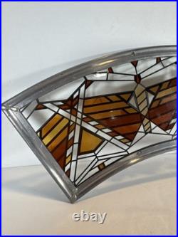 Frank Lloyd Wright Art Work Rare Type Arch Stained Glass Rare Used