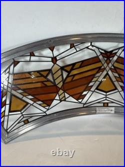 Frank Lloyd Wright Art Work Rare Type Arch Stained Glass Rare Used