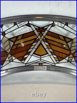 Frank Lloyd Wright Art Work Rare Type Arch Stained Glass Rare Used