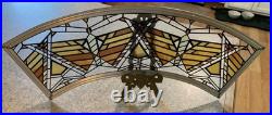 Frank Lloyd Wright Art Work Rare Type Arch stained glass Rare Excellent Frank Lloyd Wright Art Work Rare Type Arch stained glass Rare Excellent