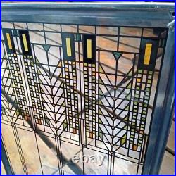 Frank Lloyd Wright Art Work Tree Of Life Vintage stained glass 32/21cm Used