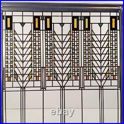 Frank Lloyd Wright Art Work Tree Of Life Vintage stained glass 32/21cm Used