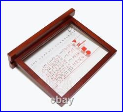 Frank Lloyd Wright Art Work Vintage Commandment stained glass Rare Used