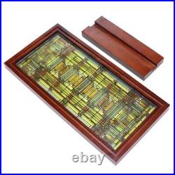 Frank Lloyd Wright Art Work Vintage stained glass Rare 36/20cm Used