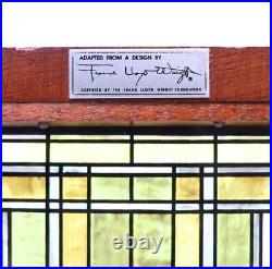 Frank Lloyd Wright Art Work Vintage stained glass Rare H 36.3 x W 20 x D 7.4cm