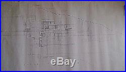 Frank Lloyd Wright Authentic Draft Drawing Falling Water 1935 3 Rd Floor Plan
