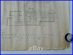 Frank Lloyd Wright Authentic Draft Drawing Of J. B. Christie House Pg 2 C 1941