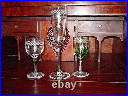 Frank Lloyd Wright Authentic Imperial Hotel Tokyo Green Wine Glass Ca 1930-60