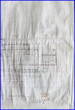 Frank Lloyd Wright Authentic Signed 24x35 Original General Floorplan BAS #A89664