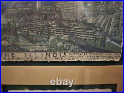 Frank Lloyd Wright Autographed Archival Print Mile High Illinois Skyscraper