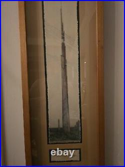 Frank Lloyd Wright Autographed Archival Print Mile High Illinois Skyscraper