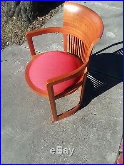 Frank Lloyd Wright Barrel Chair by Cassina mid century modern chair