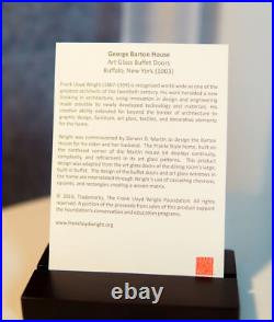 Frank Lloyd Wright Barton House Buffet Door Stained Glass Wall Or Desktop Plaque