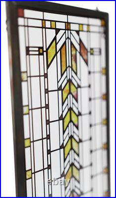 Frank Lloyd Wright Barton House Buffet Door Stained Glass Wall Or Desktop Plaque
