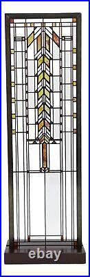 Frank Lloyd Wright Barton House Buffet Door Stained Glass Wall Or Desktop Plaque