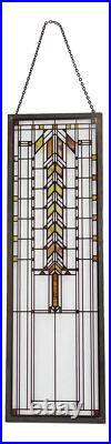 Frank Lloyd Wright Barton House Buffet Door Stained Glass Wall Or Desktop Plaque