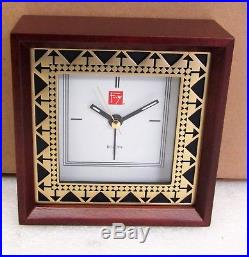 Frank Lloyd Wright Beth Shalom Alarm Clock Made By Bulova B7766