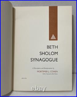 Frank Lloyd Wright Beth Sholom Synagogue by Mortimer J. Cohen Signed 1st 1959